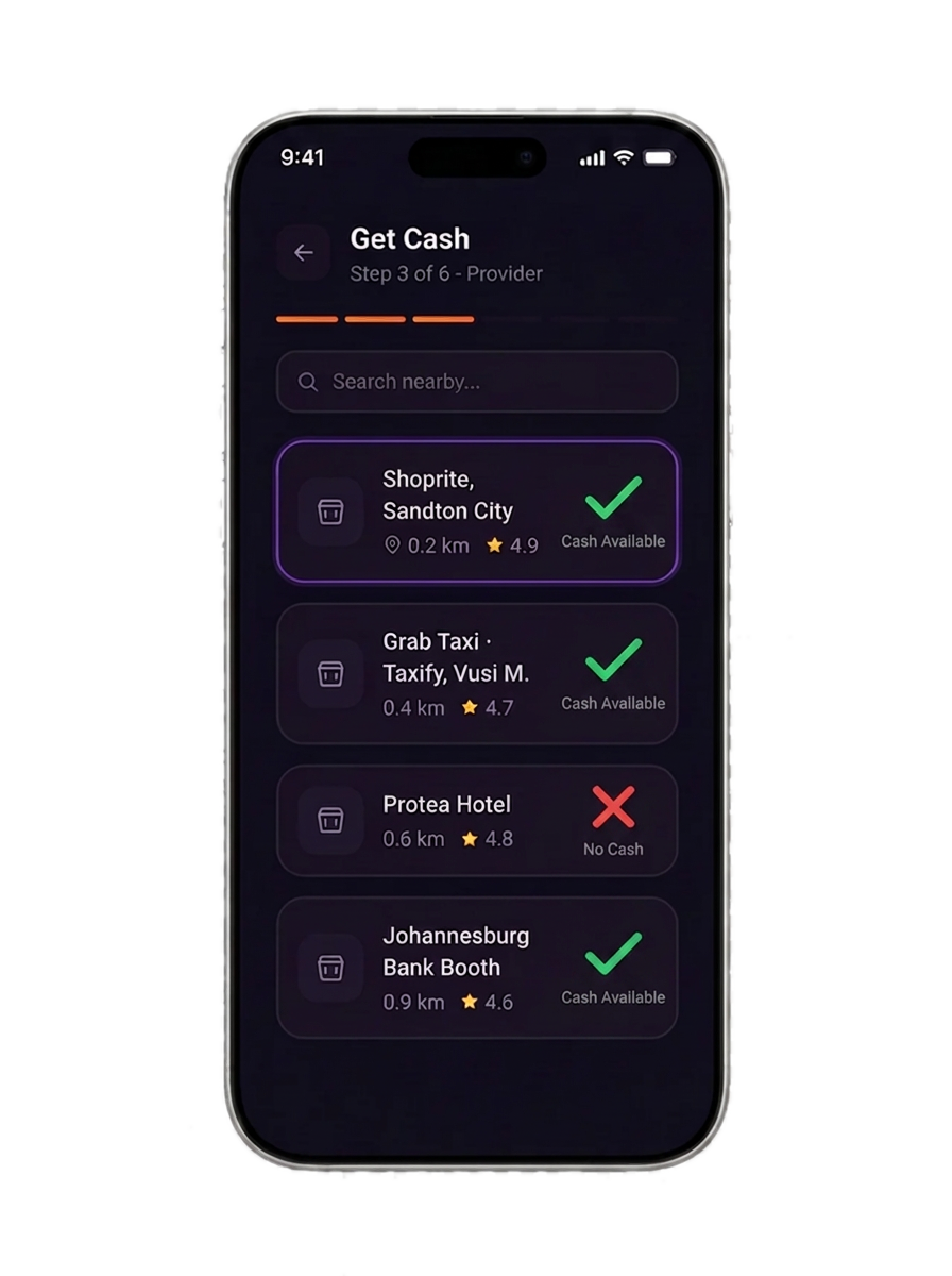 Step 3 - pick nearby agent